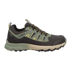 Wodoodporne buty trekkingowe CMP Laky Fast. Czarne buty turystyczne CMP, bez wzorów, z gumy, bez zapięcia, trekkingowe. Za 459.35 zł.