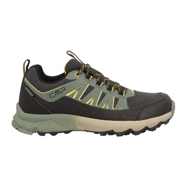 Wodoodporne buty trekkingowe CMP Laky Fast. Czarne buty turystyczne CMP, bez wzorów, z gumy, bez zapięcia, trekkingowe. Za 487.60 zł.