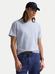Polo Ralph Lauren T-Shirt 710671438418 Błękitny Slim Fit. Niebieskie koszulki polo Polo Ralph Lauren, m, bez wzorów, z bawełny, bez kołnierzyka, bez ramiączek. Za 209.99 zł.