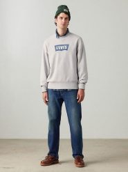 Levi's Bluza w kolorze szarym rozmiar: S. Szare bluzy Levi's®, s, bez wzorów, z bawełny, bez kaptura. Za 131.43 zł.