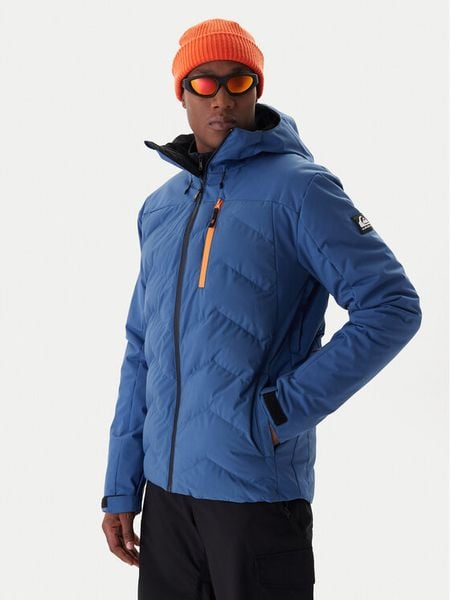 Quiksilver Kurtka narciarska The Edge EQYTJ03504 Niebieski Slim Fit. Niebieskie kurtki narciarskie i snowboardowe Quiksilver, l, bez wzorów, z syntetyku, narciarskie. Za 1,289.00 zł.