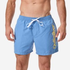Spodenki surfingowe męskie Quiksilver Til krótkie 15". Niebieskie odzież kąpielowa Quiksilver, m, bez wzorów, z poliesteru, sportowe. Za 179.99 zł.