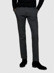 Sisley Spodnie materiałowe 4QUXSF02X Szary Slim Fit. Szare spodnie materiałowe Sisley, m, bez wzorów, z bawełny. Za 159.99 zł.