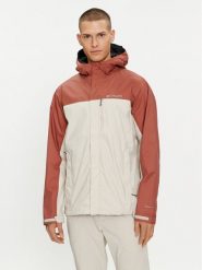 Columbia Kurtka przeciwdeszczowa Pouring Adventure™ II 1760061 Beżowy Regular Fit. Brązowe kurtki outdoor i hardshell Columbia, m, bez wzorów, z syntetyku, bez kaptura. Za 269.99 zł.