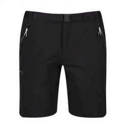 Szorty trekkingowe męskie Xert Stretch III. Czarne szorty Regatta, m, bez wzorów, sportowe. W wyprzedaży za 306.50 zł.