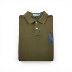 Second life - Krótki rękaw Męskie polo Brązowy - Stan dobry. Brązowe bluzki z długim rękawem RALPH LAUREN, m, bez wzorów, bez kołnierzyka, bez ramiączek. Za 105.71 zł.