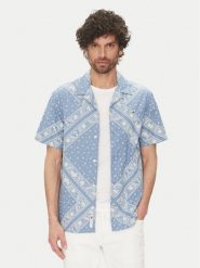 Tommy Jeans Koszula DM0DM20888 Błękitny Regular Fit. Niebieskie koszule Tommy Jeans, m, bez wzorów, z bawełny, bez kołnierzyka, bez ramiączek. Za 259.99 zł.