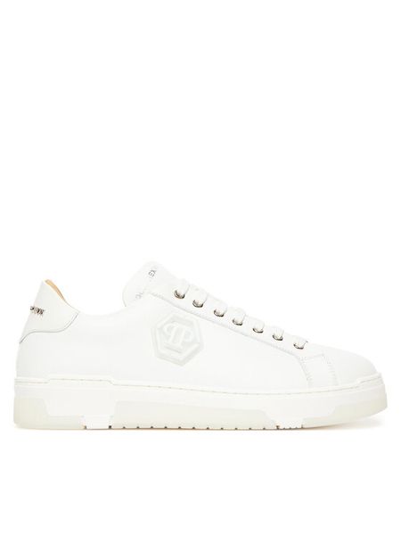 PHILIPP PLEIN Sneakersy PAES USC0722 PLE005N01 Biały. Białe buty sportowe casual Philipp Plein, bez wzorów, ze skóry, bez zapięcia. Za 1,799.00 zł.