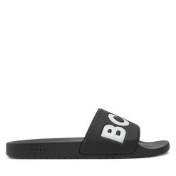 Klapki BOSS. Czarne klapki Boss. Za 199.99 zł.