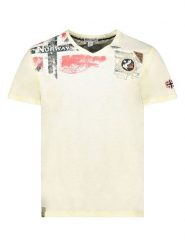Geographical Norway Koszulka "Jamo" w kolorze żółtym rozmiar: M. Żółte bezrękawniki Geographical Norway, m, bez wzorów, z bawełny, bez kołnierzyka, bez ramiączek. Za 57.06 zł.