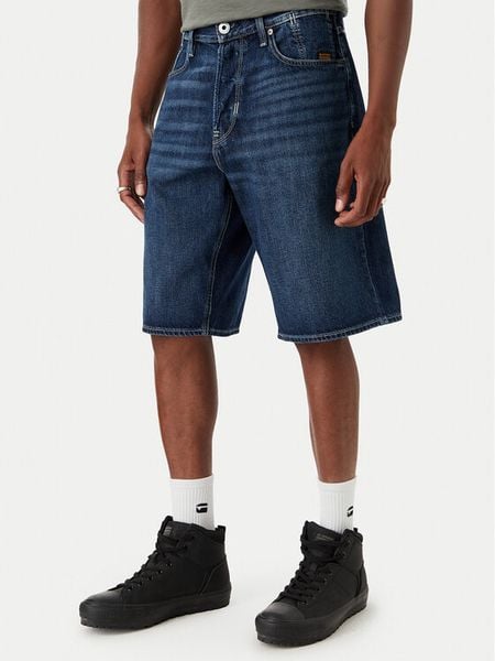 G-Star Raw Szorty jeansowe Deeggie D28474-D536 Niebieski Regular Fit. Niebieskie szorty G-Star Raw, m, bez wzorów, z bawełny, retro. Za 279.99 zł.