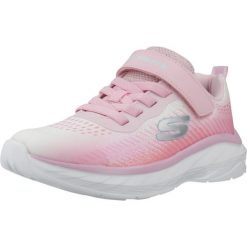 Buty SKECHERS BOUNDLESS COLOR BLITZ Rose. Czerwone buty trekkingowe Skechers, bez wzorów, z syntetyku, bez zapięcia. Za 195.99 zł.