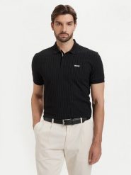 BOSS Polo Pl Goc Birdie 3 50559355 Czarny Regular Fit. Czarne koszulki polo Boss, m, bez wzorów, z bawełny, bez kołnierzyka, bez ramiączek. Za 549.99 zł.