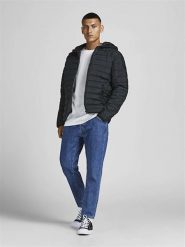 Jack & Jones Kurtka pikowana w kolorze czarnym rozmiar: XL. Czarne kurtki Jack & Jones, xl, bez wzorów, bez kaptura. Za 141.52 zł.