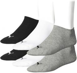 Skarpety męskie Puma 3-PAK. Czerwone skarpety Puma, bez wzorów, z materiału. Za 43.99 zł.