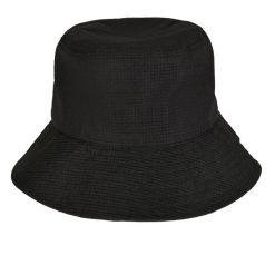 Regulowana Czapka Z Daszkiem. Czarne czapki z daszkiem FLEXFIT, bez wzorów, z materiału. Za 115.99 zł.