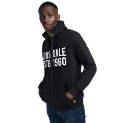 Bluza z kapturem i zamkiem błyskawicznym Lonsdale Solfach. Czarne bluzy z kapturem Lonsdale, m, bez wzorów, z kapturem. Za 244.50 zł.