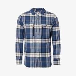 Koszula turystyka męska Swedemount Nordkap Flannel Shirt II oddychająca. Niebieskie koszule SWEDEMOUNT, m, bez wzorów, z tkaniny, bez kołnierzyka, bez ramiączek. Za 199.99 zł.