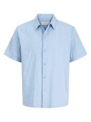 Jack & Jones Koszula "Riviera" w kolorze błękitnym rozmiar: XXL. Niebieskie koszule Jack & Jones, xxl, bez wzorów, z bawełny, bez kołnierzyka, bez ramiączek. Za 84.21 zł.