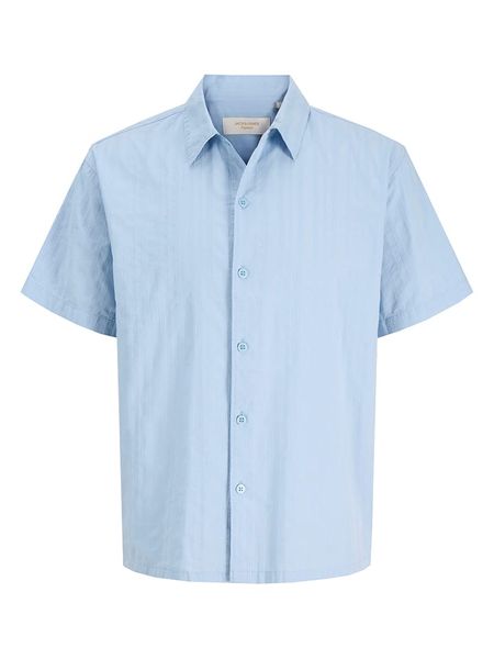 Jack & Jones Koszula "Riviera" w kolorze błękitnym rozmiar: XXL. Niebieskie koszule Jack & Jones, xxl, bez wzorów, z bawełny, bez kołnierzyka, bez ramiączek. Za 84.21 zł.