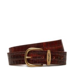 Pasek Męski Wrangler. Brązowe paski Wrangler, bez wzorów. Za 149.99 zł.