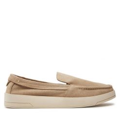 Półbuty Jack&Jones. Brązowe eleganckie półbuty Jack&Jones, bez wzorów, bez obcasa, bez zapięcia. Za 199.99 zł.