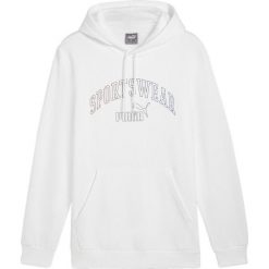 Bluza sportowa męska Puma Ess Logo LAB Gradient Hoodie FL. Białe bluzy bez kaptura Puma, m, bez wzorów, bez kaptura. Za 145.99 zł.