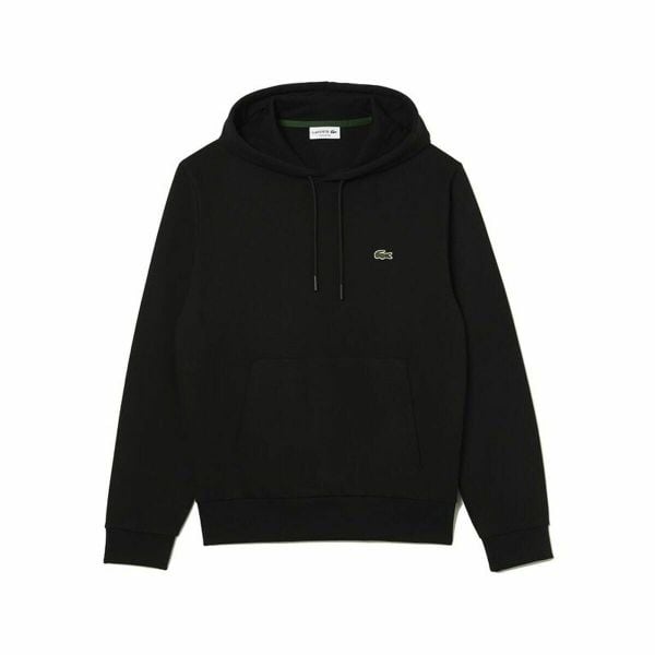 Bluza z kapturem Męska Lacoste Czarny. Czarne bluzy z kapturem LACOSTE, l, bez wzorów, z bawełny, z kapturem. Za 647.60 zł.