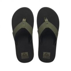 Męskie klapki Reef The Layback. Czarne klapki Reef, z materiału. Za 314.99 zł.