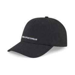 Czapka Puma Sportswear Cap, Dla obu płci. Czarne czapki z daszkiem Puma, bez wzorów, z bawełny. Za 63.93 zł.