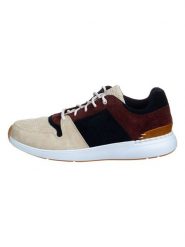 TOMS Skórzane sneakersy w kolorze brązowo-beżowym rozmiar: 44. Brązowe buty sportowe casual Toms, bez wzorów, bez zapięcia. Za 65.23 zł.