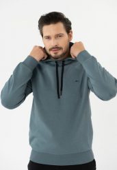 Gładka bluza z kapturem B-ALMI. Bluzy z kapturem Volcano, m, bez wzorów, z bawełny, z kapturem. Za 159.99 zł.