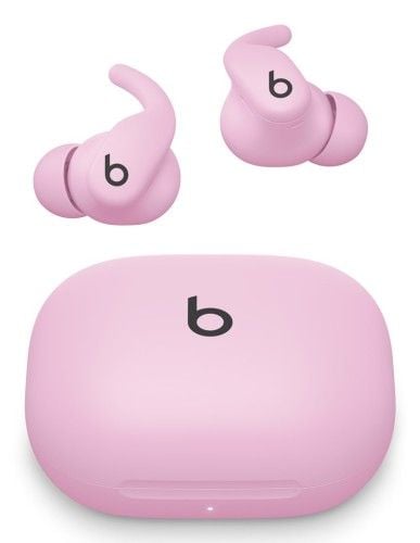 Bezprzewodowe słuchawki treningowe Apple Powerbeats Fit z redukcją szumów i Ultimate Secure Fit - Power Pink. Różowe słuchawki bezprzewodowe Apple. Za 1,128.99 zł.