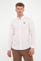 Koszula męska w paski AERONAUTICA MILITARE. Koszule Aeronautica Militare, m, bez wzorów, bez kołnierzyka, bez ramiączek. Za 399.00 zł.