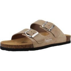 Sandały PEPE JEANS OBAN SUEDE W Jasnobrązowy. Brązowe sandały Pepe Jeans, z jeansu, bez zapięcia. Za 231.99 zł.
