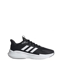 AlphaEdge + Shoes. Białe buty do biegania Adidas, bez wzorów, z materiału, bez zapięcia, do biegania. Za 279.00 zł.