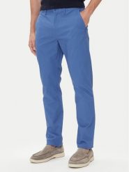 Tommy Hilfiger Chinosy Denton Essential MW0MW40262 Niebieski Straight Fit. Niebieskie eleganckie spodnie Tommy Hilfiger, m, z bawełny. Za 339.99 zł.