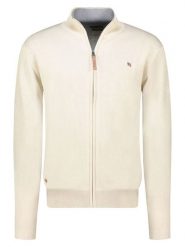 Geographical Norway Kardigan "Fregate" w kolorze kremowym rozmiar: L. Brązowe swetry rozpinane Geographical Norway, l, bez wzorów, bez kołnierzyka, bez ramiączek. Za 169.67 zł.