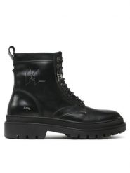 KARL LAGERFELD Kozaki KL11260 Czarny. Czarne kozaki KARL LAGERFELD, bez wzorów, ze skóry, bez obcasa, bez zapięcia. Za 1,839.00 zł.