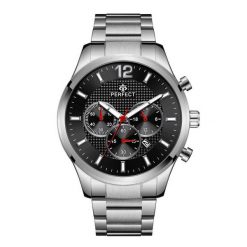 Srebrny Elegancki Zegarek Męski Bransoleta Duży Solidny Perfect Ch01M. Szare zegarki srebrne. Za 119.99 zł.
