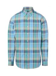 Polo Ralph Lauren Koszula męska - Custom Fit Mężczyźni Regular Fit Bawełna niebieski|zielony|wielokolorowy w kratkę, XL. Niebieskie koszule Polo Ralph Lauren, m, bez wzorów, z bawełny, bez kołnierzyka, bez ramiączek. Za 729.95 zł.