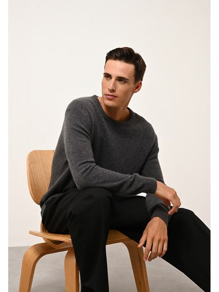 Just Cashmere Kaszmirowy sweter "Gabin" w kolorze antracytowym rozmiar: S. Czarne swetry nierozpinane Just Cashmere, s, bez wzorów, z kaszmiru, bez kołnierzyka, bez ramiączek. Za 608.99 zł.