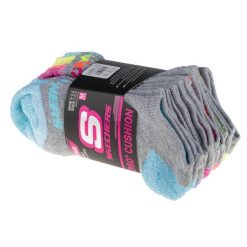 Skechers 6pk 360 Full Terry No Show, męskie, Fitness, skarpetki, Szare. Szare skarpety Skechers, bez wzorów, z poliesteru. Za 39.99 zł.