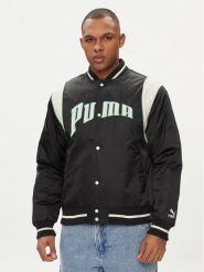 Puma Kurtka bomber Varsity 623691 Czarny Oversize. Czarne kurtki Puma, m, bez wzorów, z syntetyku, bez kaptura. Za 369.99 zł.