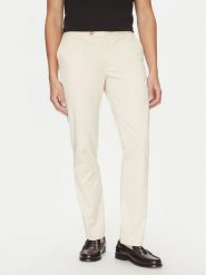 Tommy Hilfiger Chinosy Denton MW0MW38863 Beżowy Slim Fit. Brązowe eleganckie spodnie Tommy Hilfiger, m, z bawełny. Za 359.99 zł.