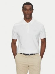 BOSS Polo H-Paras 71_PS 50531463 Biały Regular Fit. Białe koszulki polo Boss, m, bez wzorów, z bawełny, bez kołnierzyka, bez ramiączek. Za 469.99 zł.