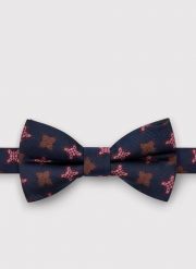 PAKO LORENTE – Granatowa wzorzysta mucha męska. Krawaty i muchy Pako Lorente, bez wzorów, z poliesteru. Za 69.99 zł.