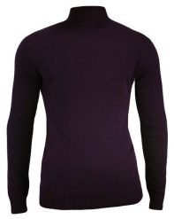Golf Bakłażanowy, Burgundowy Klasyczny Elegancki Męski -Brave Soul- 100% BAWEŁNA. Czerwone golfy Brave Soul, l, bez wzorów, z bawełny, bez ramiączek. Za 119.00 zł.