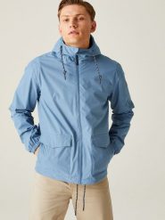 Regatta Kurtka przeciwdeszczowa "Bayano" w kolorze błękitnym rozmiar: XL. Niebieskie kurtki outdoor i hardshell Regatta, s, bez wzorów, bez kaptura. Za 165.71 zł.