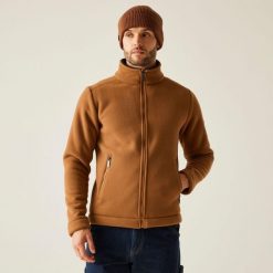 Garrian II Męski polar turystyczny. Brązowe bluzy z polaru Regatta, m, bez wzorów, z polaru, bez kaptura. W wyprzedaży za 304.25 zł.